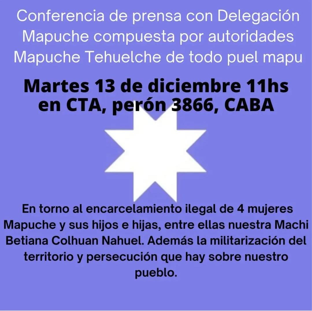 Delegación mapuche tehuelche viaja a Buenos Aires